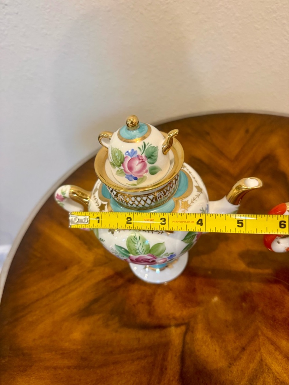 2 Russian Lomonosov Hand Painted Porcelain Tea Pots Imperial Porcelain Factory - Picture 12 of 14